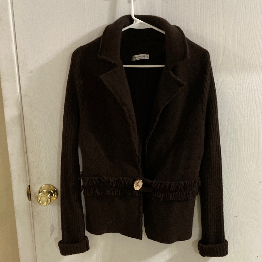 Brown Wool Blend Sweater  women’s Large